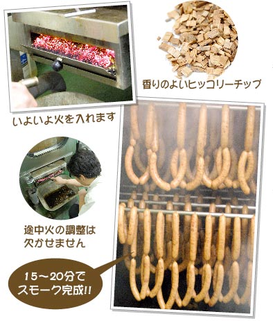 58℃で15~20分スモークします
